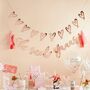 Rose Gold Heart Bunting Hen Party Decoration, thumbnail 2 of 2