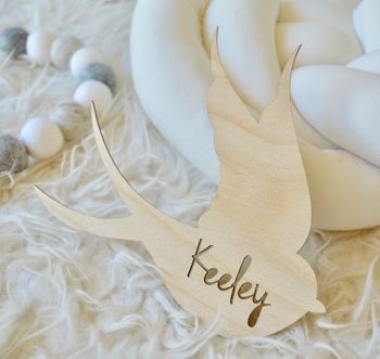 Personalised Bird Wooden Name Sign, 5 of 10