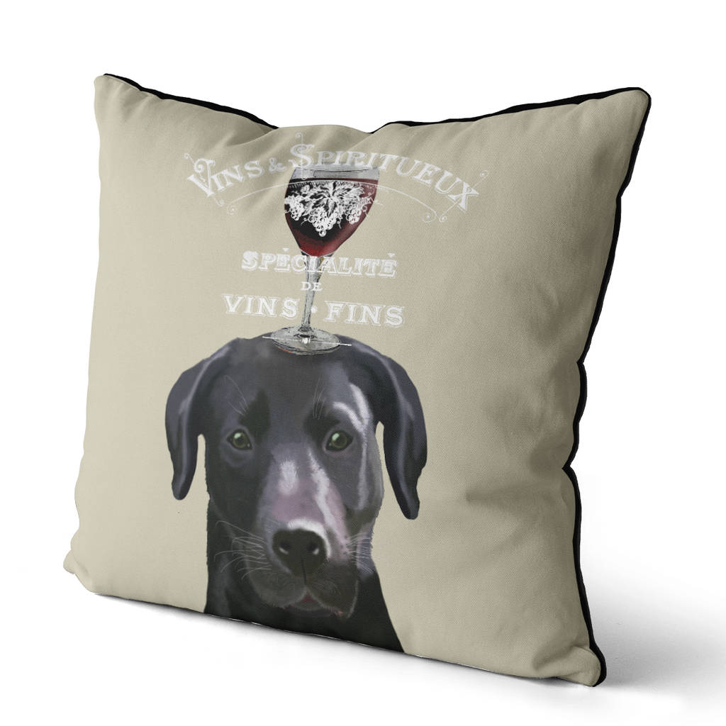 black labrador cushion