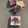 Colourful Blooming Flowery Coasters | Set Of Two Left, thumbnail 1 of 7
