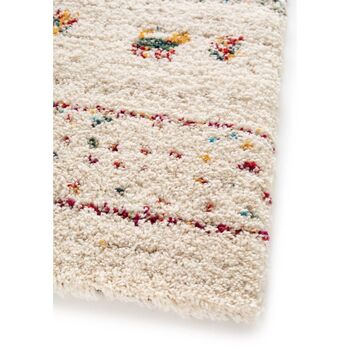 Ethnic Shaggy Cream Rug, 9 of 11