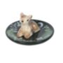 Ceramic Green Fawn Trinket Dish, thumbnail 2 of 4