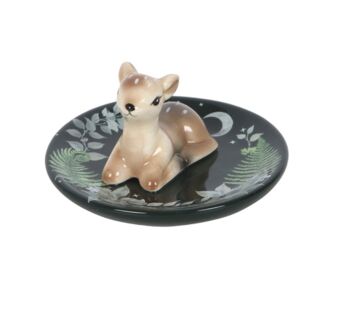 Ceramic Green Fawn Trinket Dish, 2 of 4