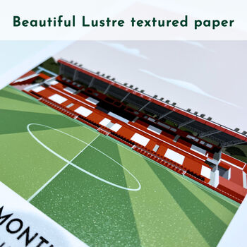 Celtic Park Football Stadium Illustration Art Print, 4 of 9