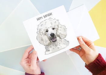 Poodle Happy Birthday Card, 2 of 2