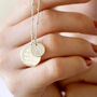 Personalised Sterling Paw Print Disc Charm Necklace, thumbnail 6 of 9