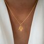 Fatima Hand Necklace, Sterling Silver Or Gold Plated, thumbnail 2 of 8