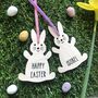 Personalised Easter Rabbit Hanging Decoration, thumbnail 4 of 4