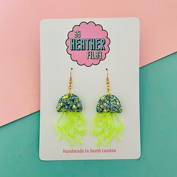 New Jellyfish Glitter Earrings *More Colours Available*, 6 of 8