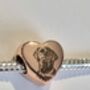 Rose Gold Plated Pandora Style Charm With Photo Or Image, thumbnail 5 of 5