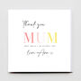 Thank You Nanny /Mother's Day Personalised Card, thumbnail 2 of 4