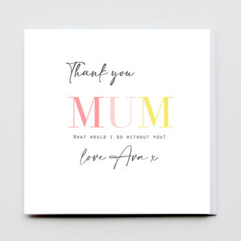 Thank You Nanny /Mother's Day Personalised Card, 2 of 4