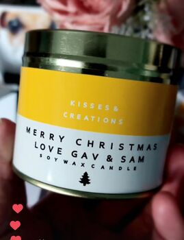 'Say It A With Candle' Personalised Greetings Candle, 2 of 8