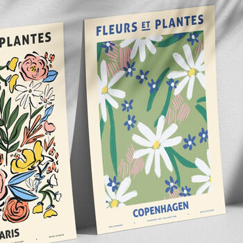 Fleurs Et Plantes Copenhagen Artwork Print 50xm X 70cm, 3 of 3