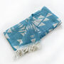 Cotton Beach Towel Shawl And Carrier Strap, Birthday Gift For Her, thumbnail 12 of 12