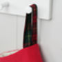 Luxury Personalised Christmas Santa Stocking Tartan, thumbnail 6 of 12