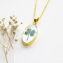 Lucky Four Leaf Clover Resin Necklace, thumbnail 2 of 7