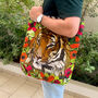 Cotton Tiger And Leopard Print Travel Bags Gift Set, thumbnail 6 of 12