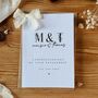 Personalised Floral Initials Engagement Card, thumbnail 2 of 4