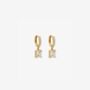 Shikaku 18 K Gold Plated Stone Earrings, thumbnail 5 of 6