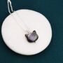 Cat Carved Mother Of Pearl Shell Pendant Necklace, thumbnail 3 of 11