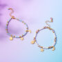 Selene Personalised Gemstone And Celestial Charm Bracelet, thumbnail 2 of 7