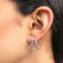 Multi Hoop Sterling Silver Stud Earrings, thumbnail 7 of 8