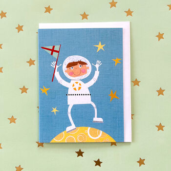 Mini Astronaut Greetings Card, 5 of 5