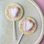 Heart Marshmallow White Chocolate Lollipop, thumbnail 1 of 1