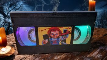 Chucky Vhs Table Lamp. Flashing Horror Fan Light, 5 of 8