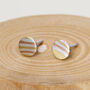 Handmade 18ct Gold Mokume Gane Earrings, thumbnail 4 of 7