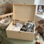 Personalised Jungle Animals New Baby Keepsake Box, thumbnail 3 of 11