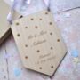 Personalised Wedding Wooden Flag, thumbnail 1 of 4