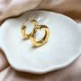 Mini Chateau Hoops Gold Plated, thumbnail 6 of 10