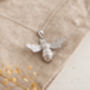 Sterling Silver Bee Necklace, thumbnail 6 of 7
