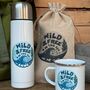 Wild And Free Sea Swimming Enamel Mug, thumbnail 4 of 11
