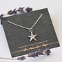 Starfish Necklace In Sterling Silver, thumbnail 1 of 12