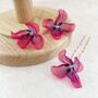 Pink And Purple Flower Hair Pins, thumbnail 2 of 9