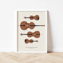 String Section Print | Violin Viola Cello Bass, thumbnail 3 of 8