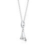 Sterling Silver Lily Flower Charm Necklace, thumbnail 2 of 8