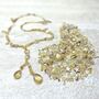 Golden Treasure Beach Charm Necklace, thumbnail 9 of 11