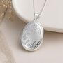 Personalised Sterling Silver Flower Locket, thumbnail 1 of 9