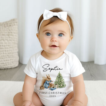 Personalised Baby’s First Christmas Bodysuit Gift – Xmas Outfit, 2 of 6