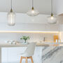 Reeded Glass Pendant Light C, thumbnail 4 of 6