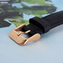 Personalised Black Leather Watch, thumbnail 2 of 4