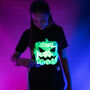 Kids Interactive Glow T Shirt Jack Lantern, thumbnail 1 of 8