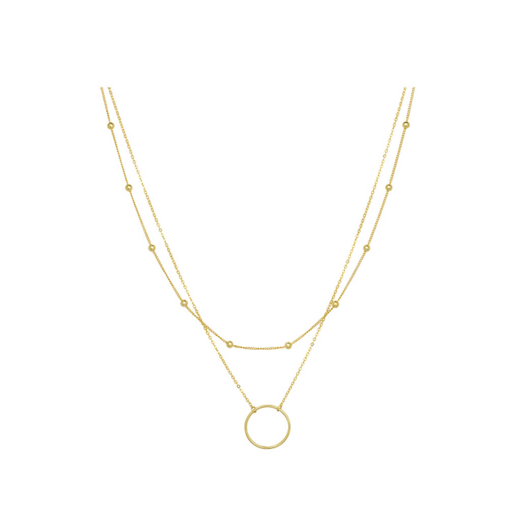 Gold Plated Beaded Double Necklace Set By Apatchy | notonthehighstreet.com