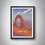 Arches National Park USA Travel Poster Art Print, thumbnail 1 of 8