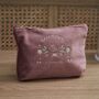 Personalised Zodiac Medium Pink Velvet Bag, thumbnail 1 of 4