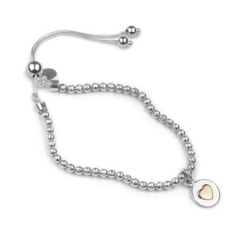 Sterling Silver Expanding Heart Bracelet, 6 of 7